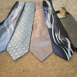 Five silk ties